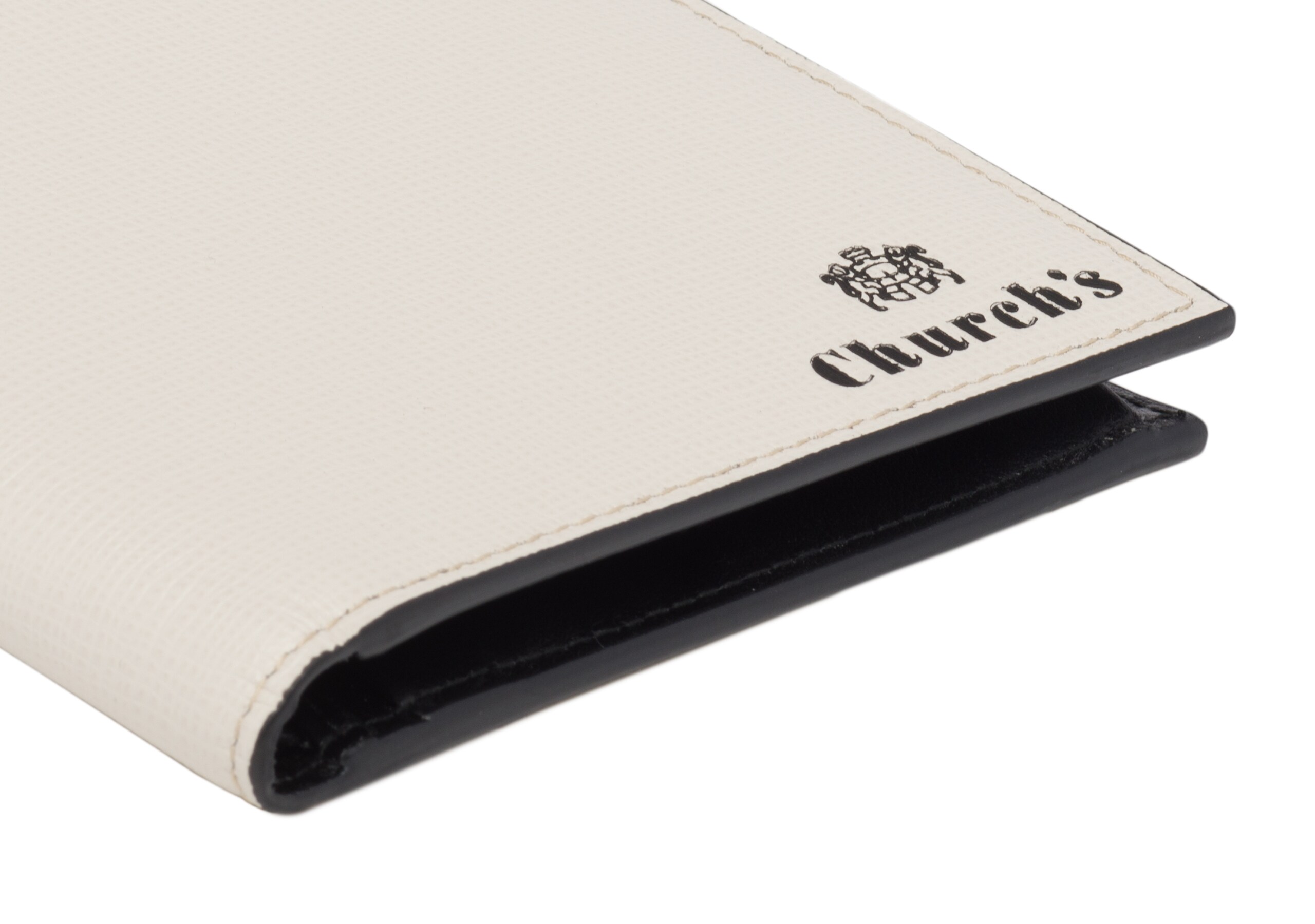 Billfold coin wallet Church's Portefeuille et monnaie 4 cartes en cuir St. James Neutre