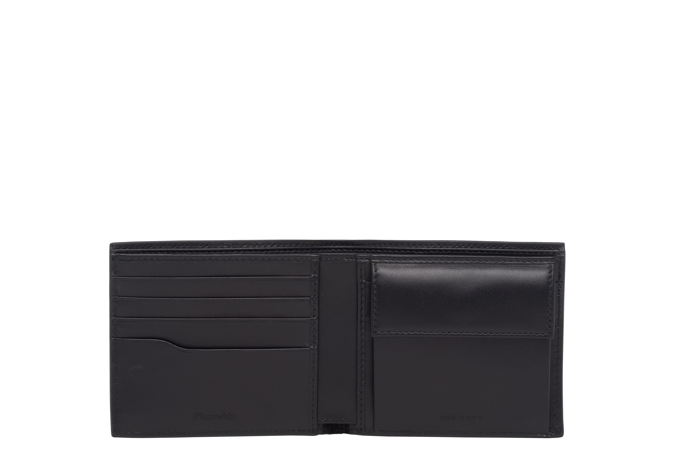 Billfold coin wallet Church's Portefeuille et monnaie 4 cartes en cuir St. James Neutre