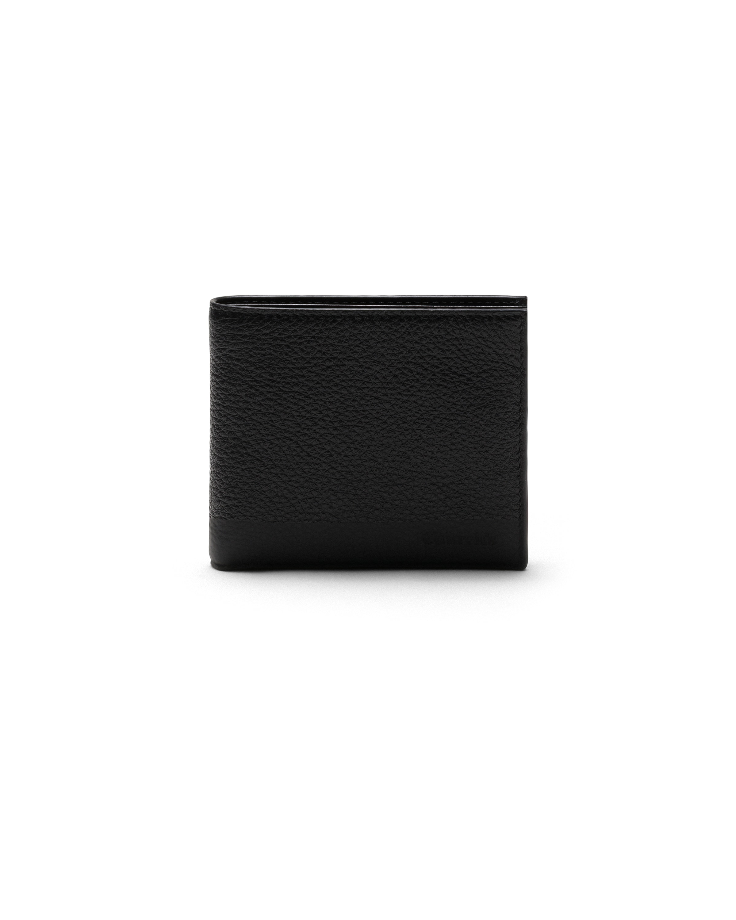 Church Deer Print Calfskin Wallet, Man, Black