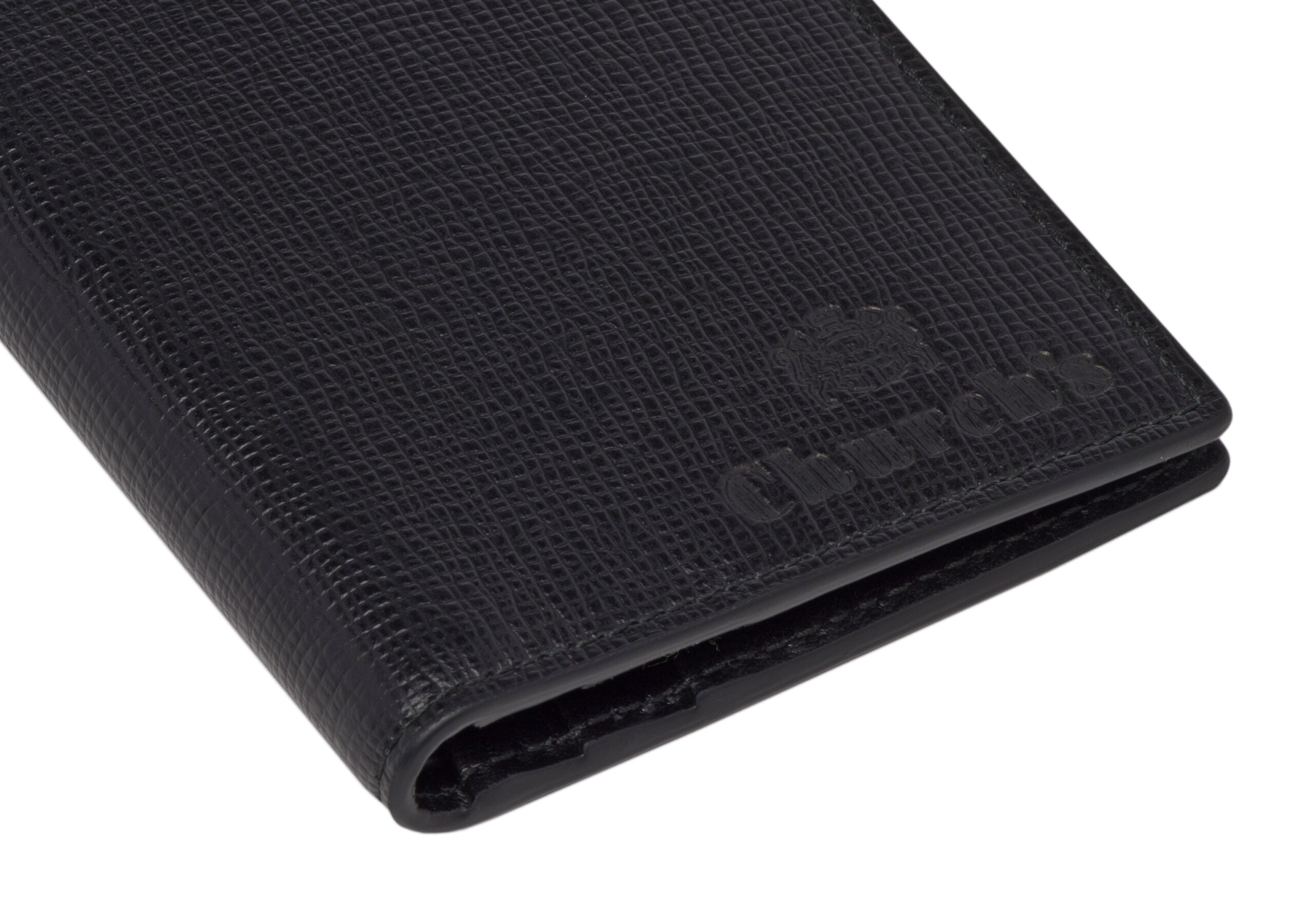 Folded cardholder Church's Porte-cartes en cuir St. James Noir