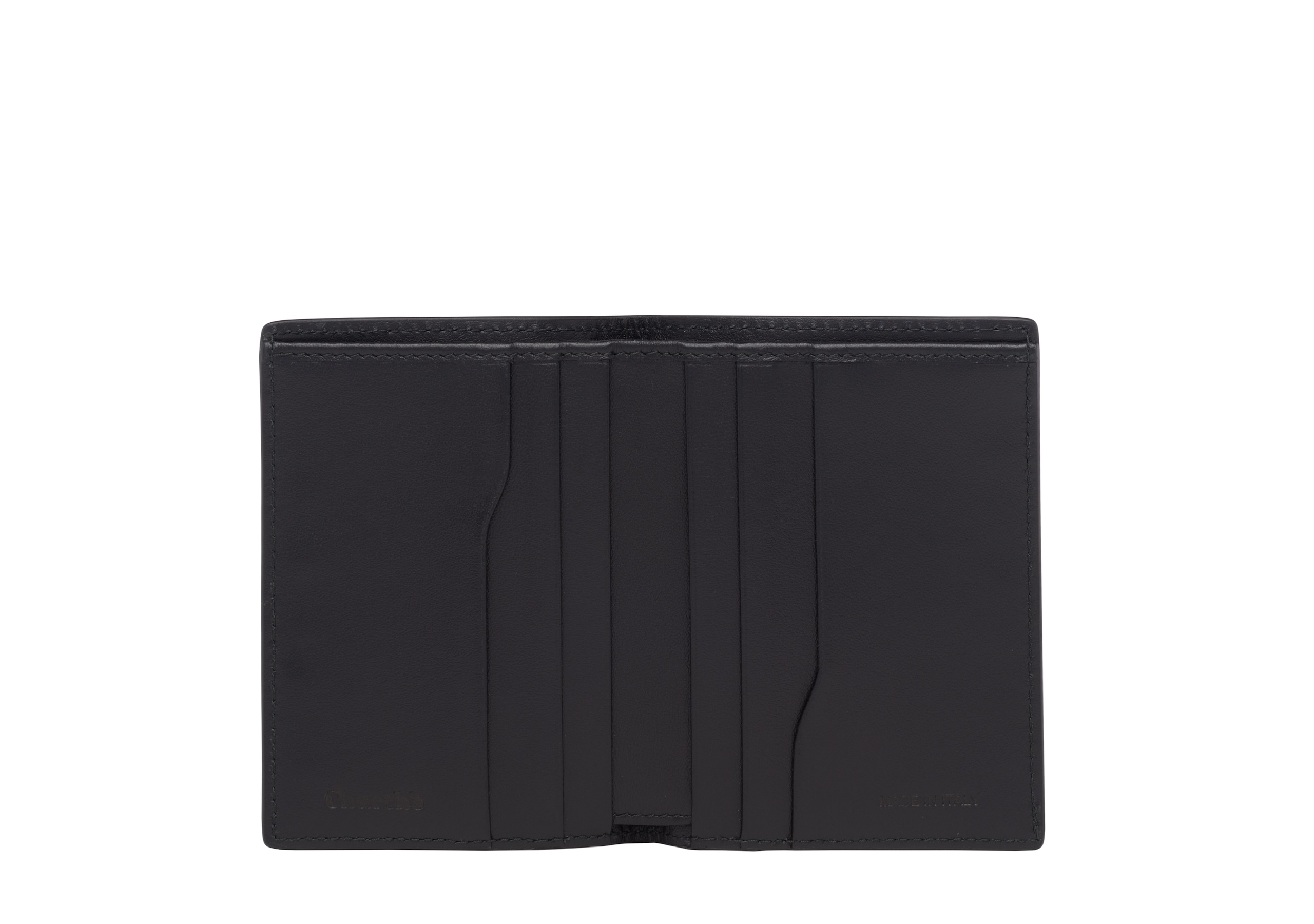 Folded cardholder Church's Porte-cartes en cuir St. James Noir