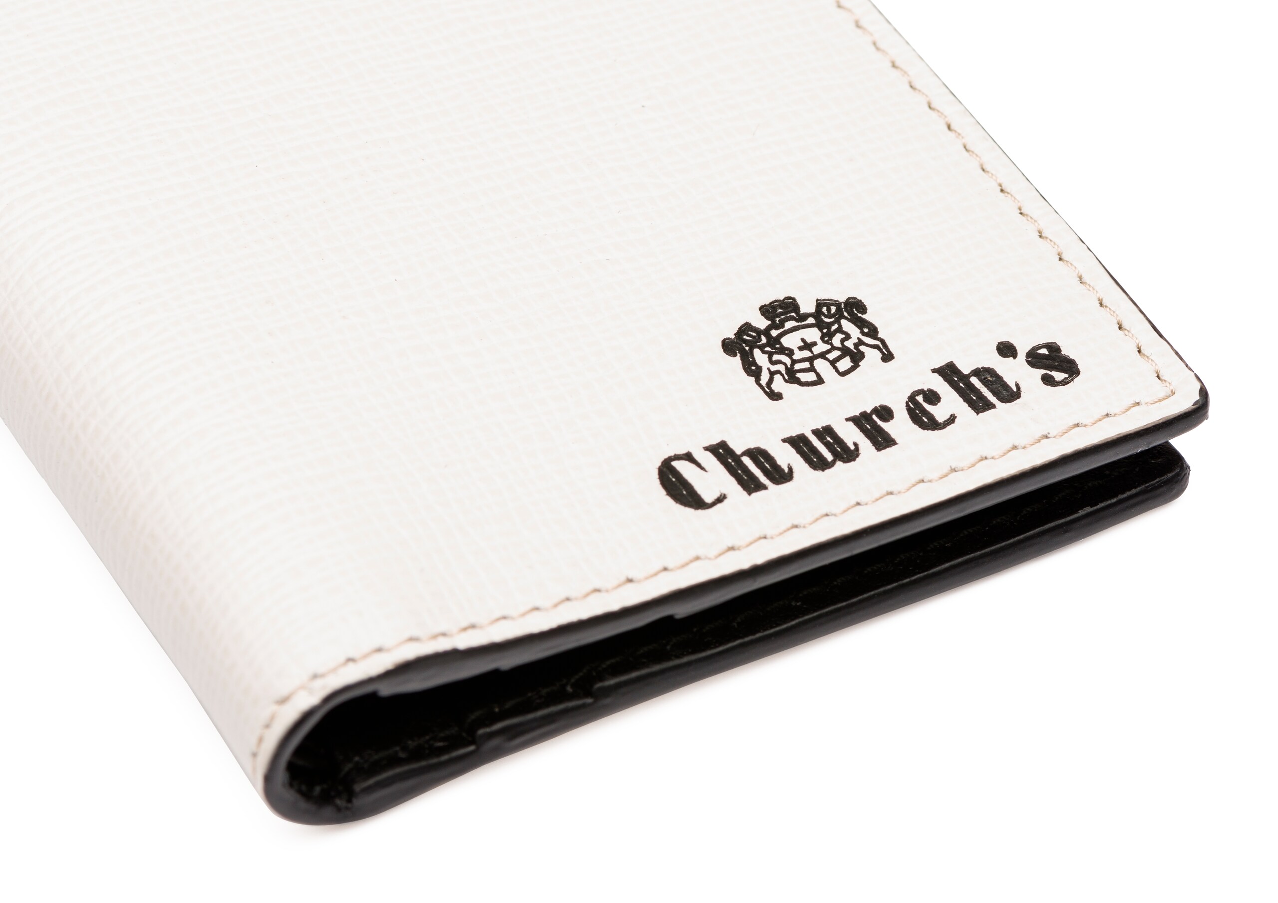 Folded cardholder Church's Portacarte in pelle St. James Neutro