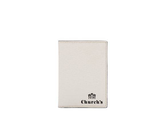 Church's Folded cardholder St James Leather Card Holder Chalk white/black