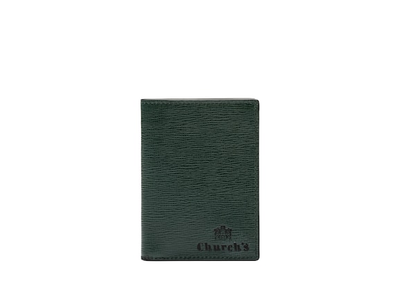 Church's Folded cardholder St James Leather Card Holder Emerald