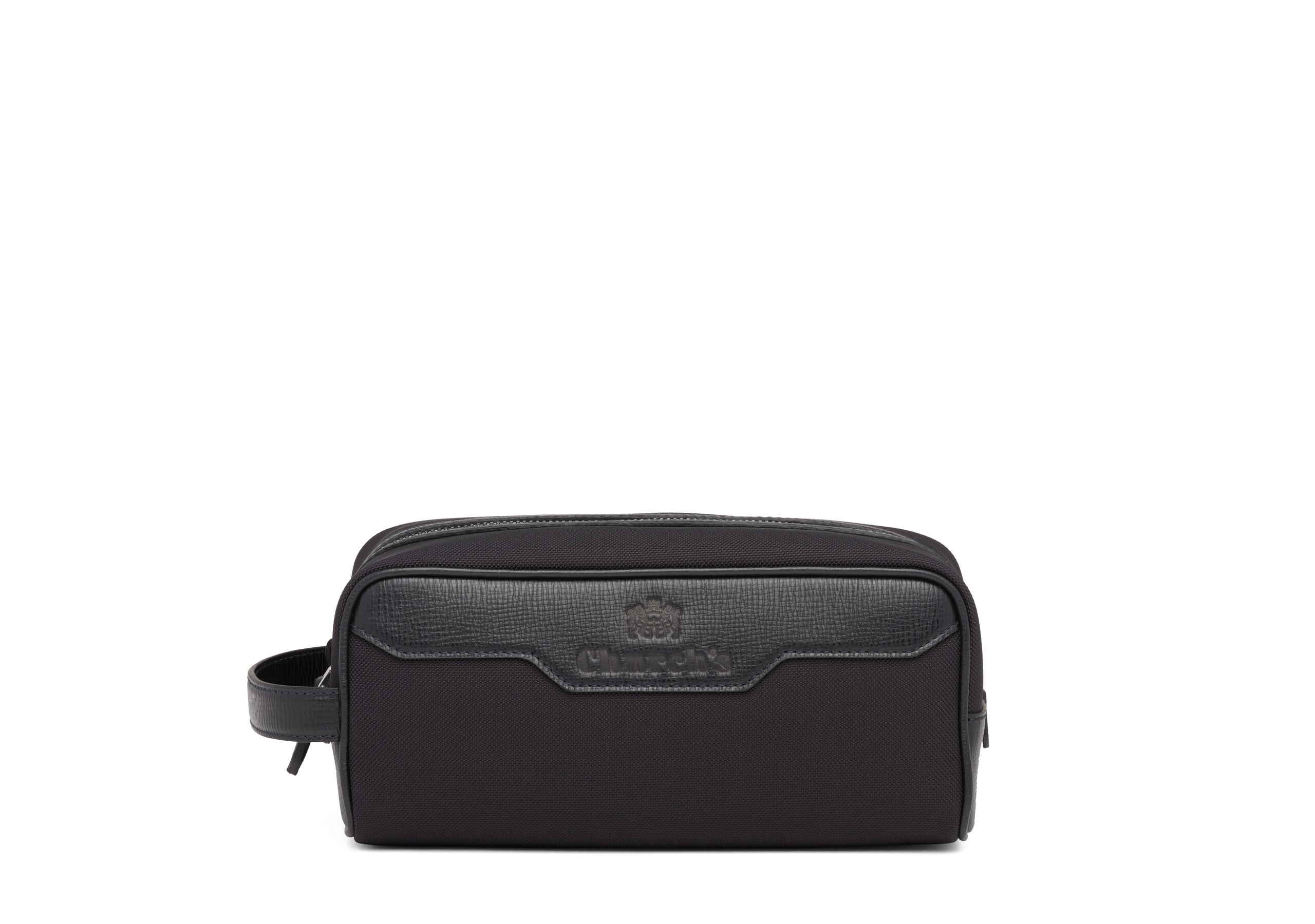 Devon Church's St James Leather Tech Washbag Small Black