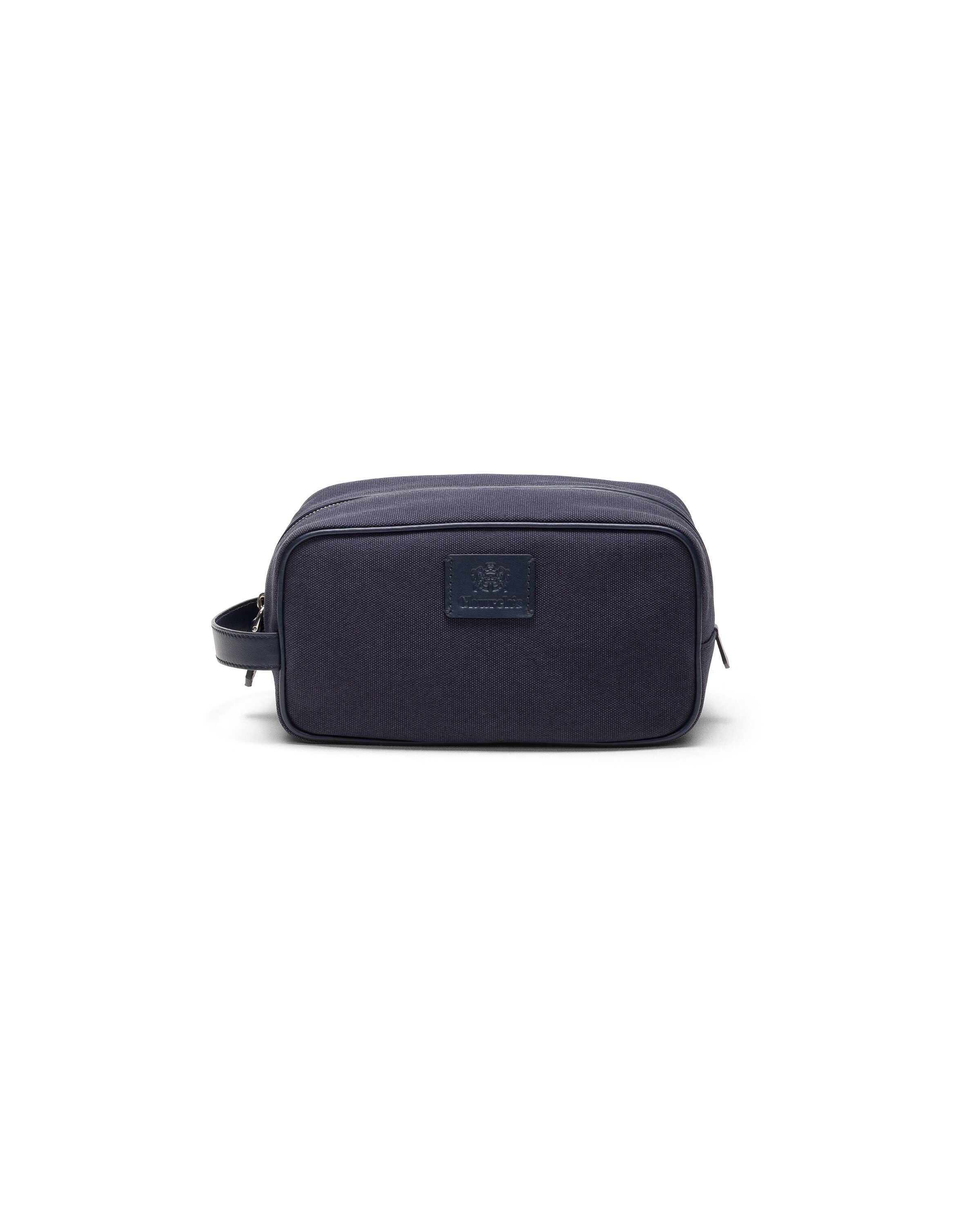 Church Canvas And Leather Pouch, Man, Baltic Blue