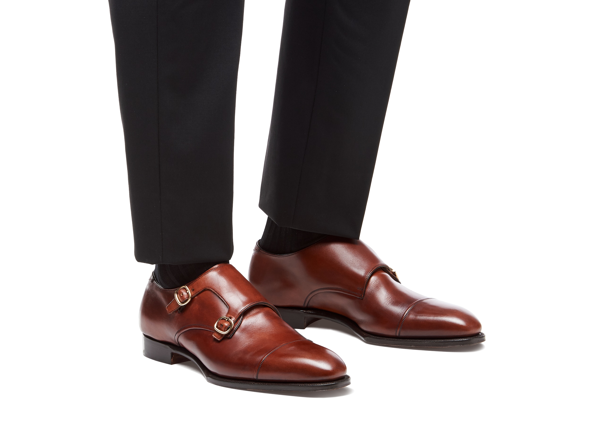 Coleridge Church's Chaussure à Boucle en Cuir Doha Marron