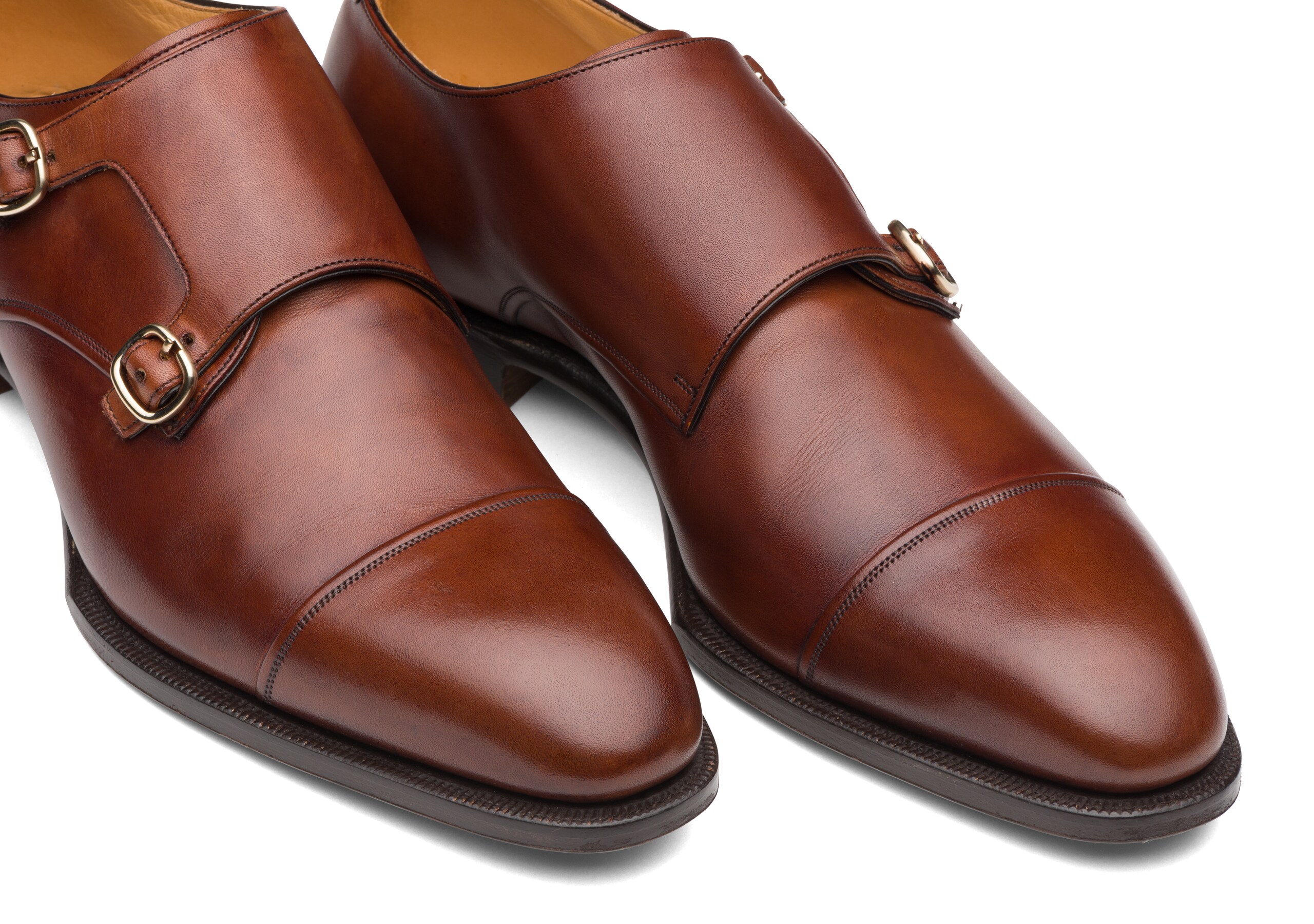Coleridge Church's Chaussure à Boucle en Cuir Doha Marron