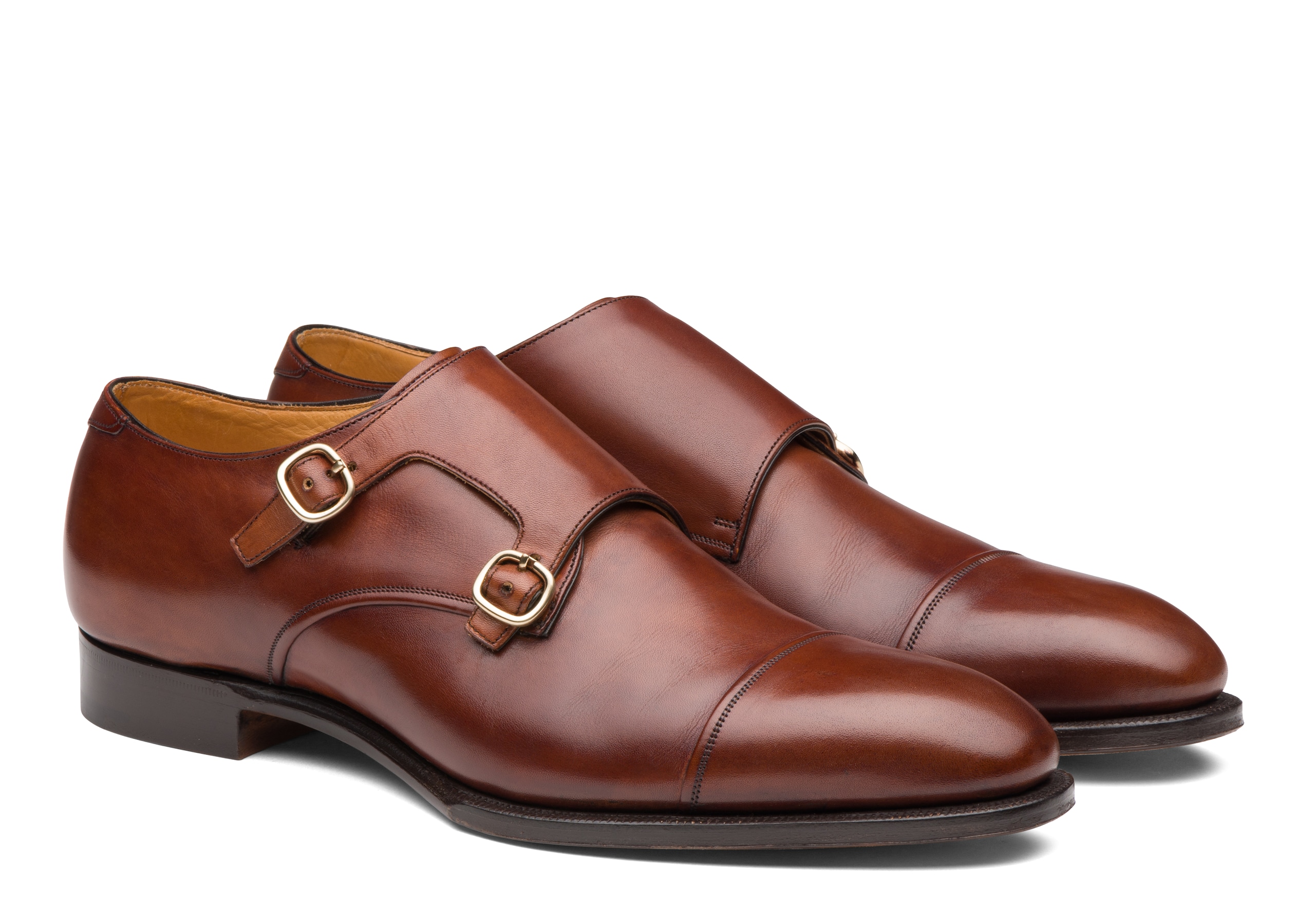 Coleridge Church's Chaussure à Boucle en Cuir Doha Marron