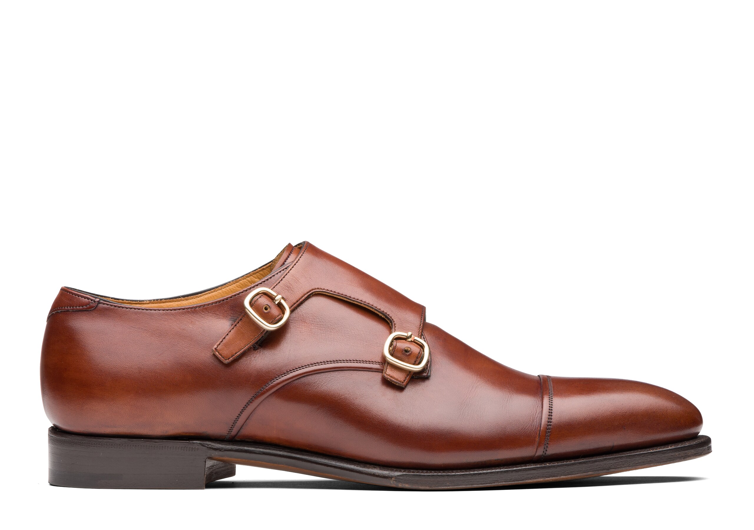 Coleridge Church's Chaussure à Boucle en Cuir Doha Marron