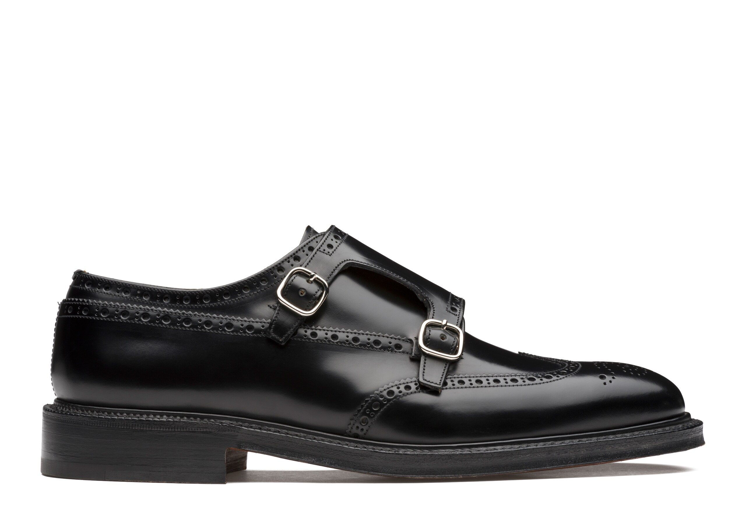 triple monk strap shoes