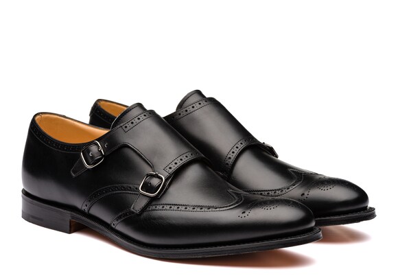 Church's Chicago Calf Leather Monk Strap Brogue Black
