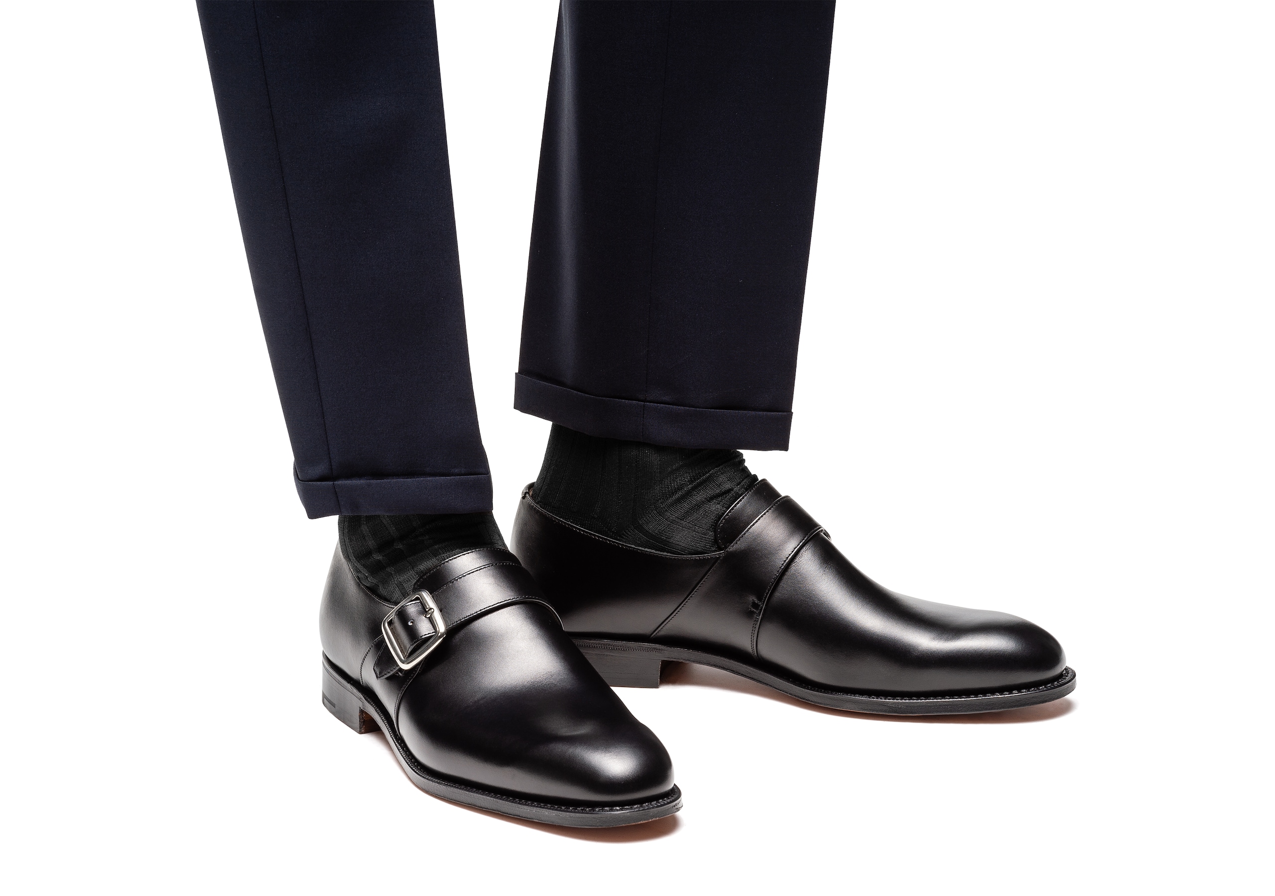 Westbury 173 Church's Calf Leather Monk Strap Black