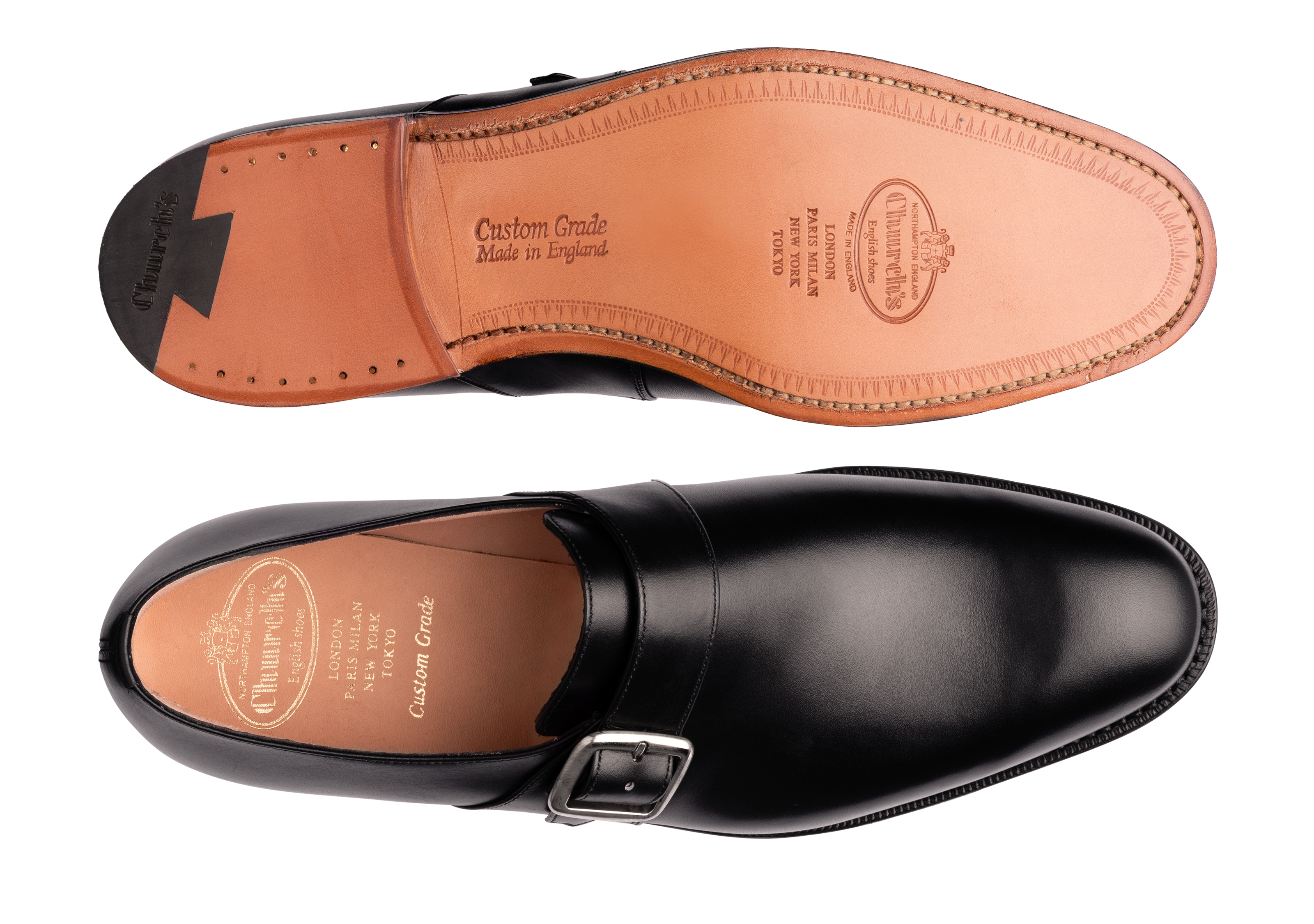 Men's Calf Leather Monk Strap Black | Church's