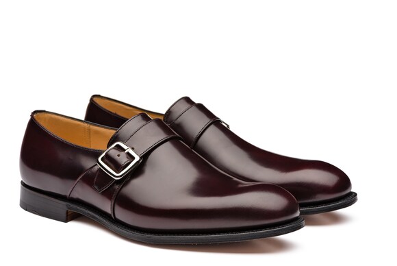 Church's Westbury 173 Polished Binder Monk Strap Burgundy