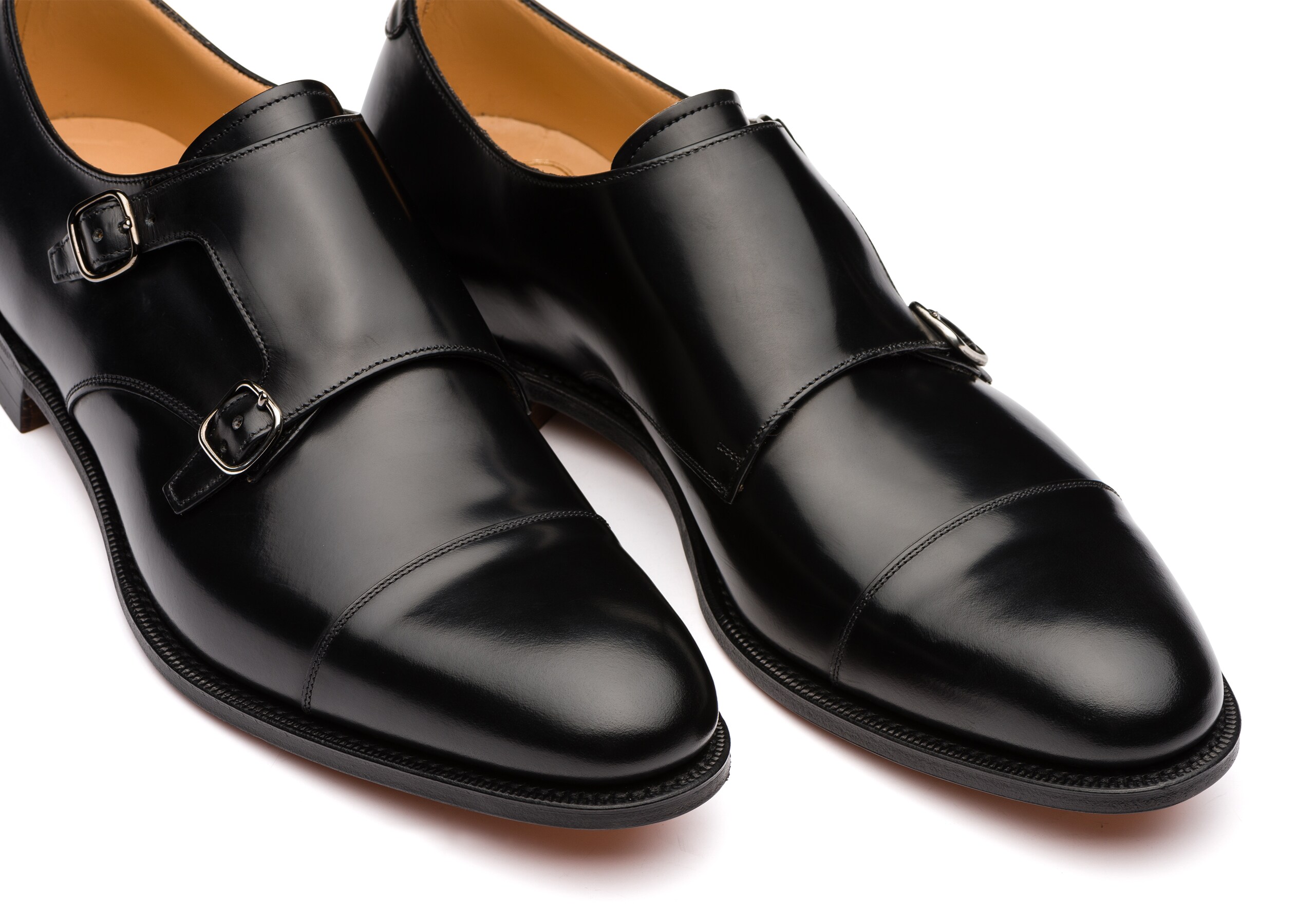 Detroit Church's Polished Binder Monk Strap Black