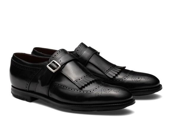 Church's Shanghai Decò Calf Leather Monk Strap Loafer Black