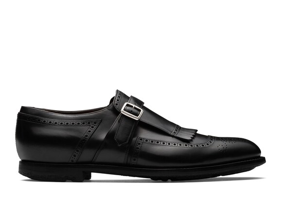 Church's Shanghai Decò Calf Leather Monk Strap Loafer Black