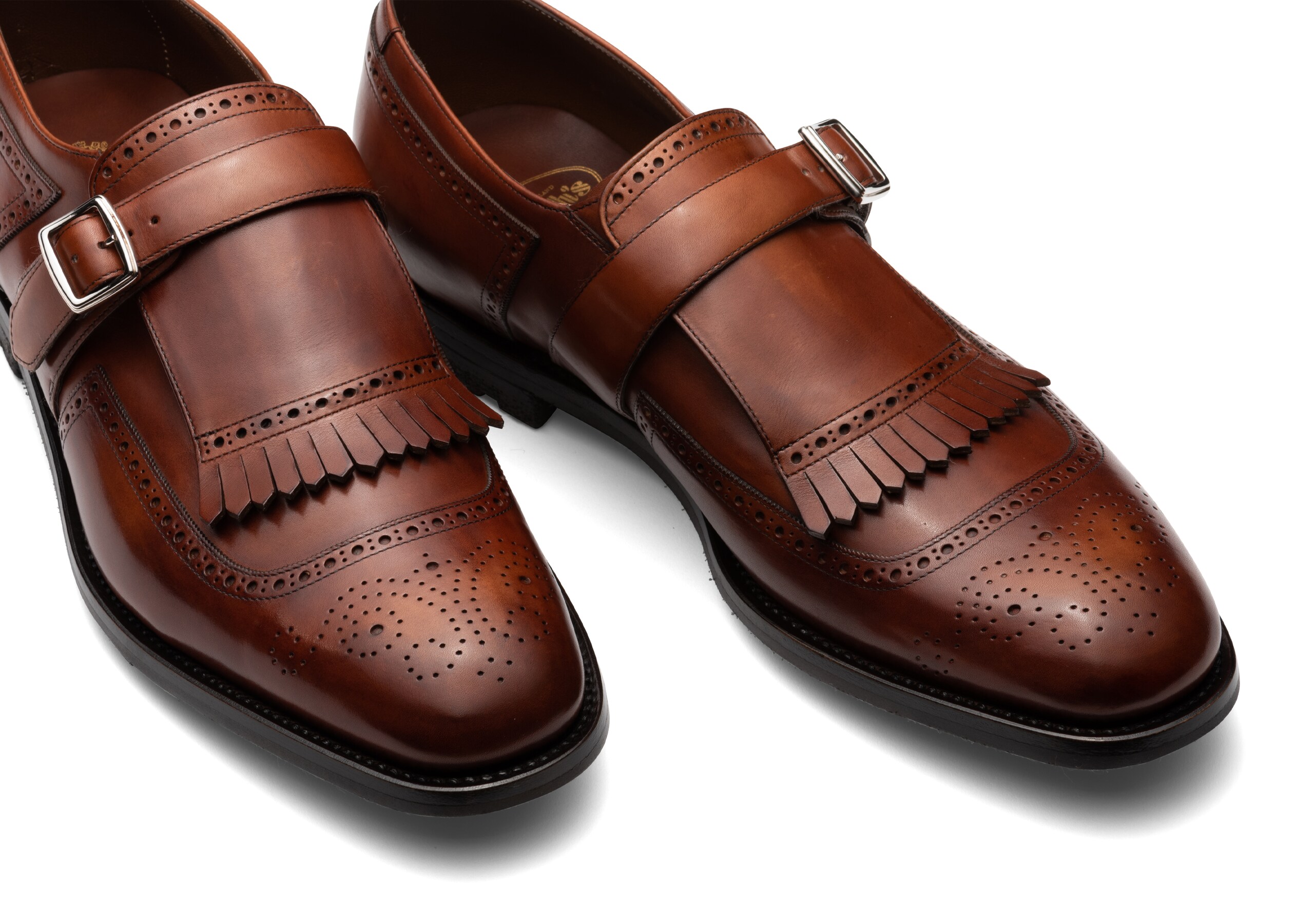 Shanghai Church's Decò Calf Leather Monk Strap Loafer Brown