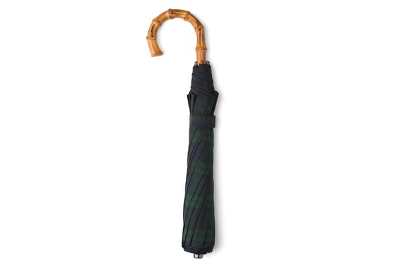 Church's Telescopic umbrella タータン ワンギー ハンドル グリーン