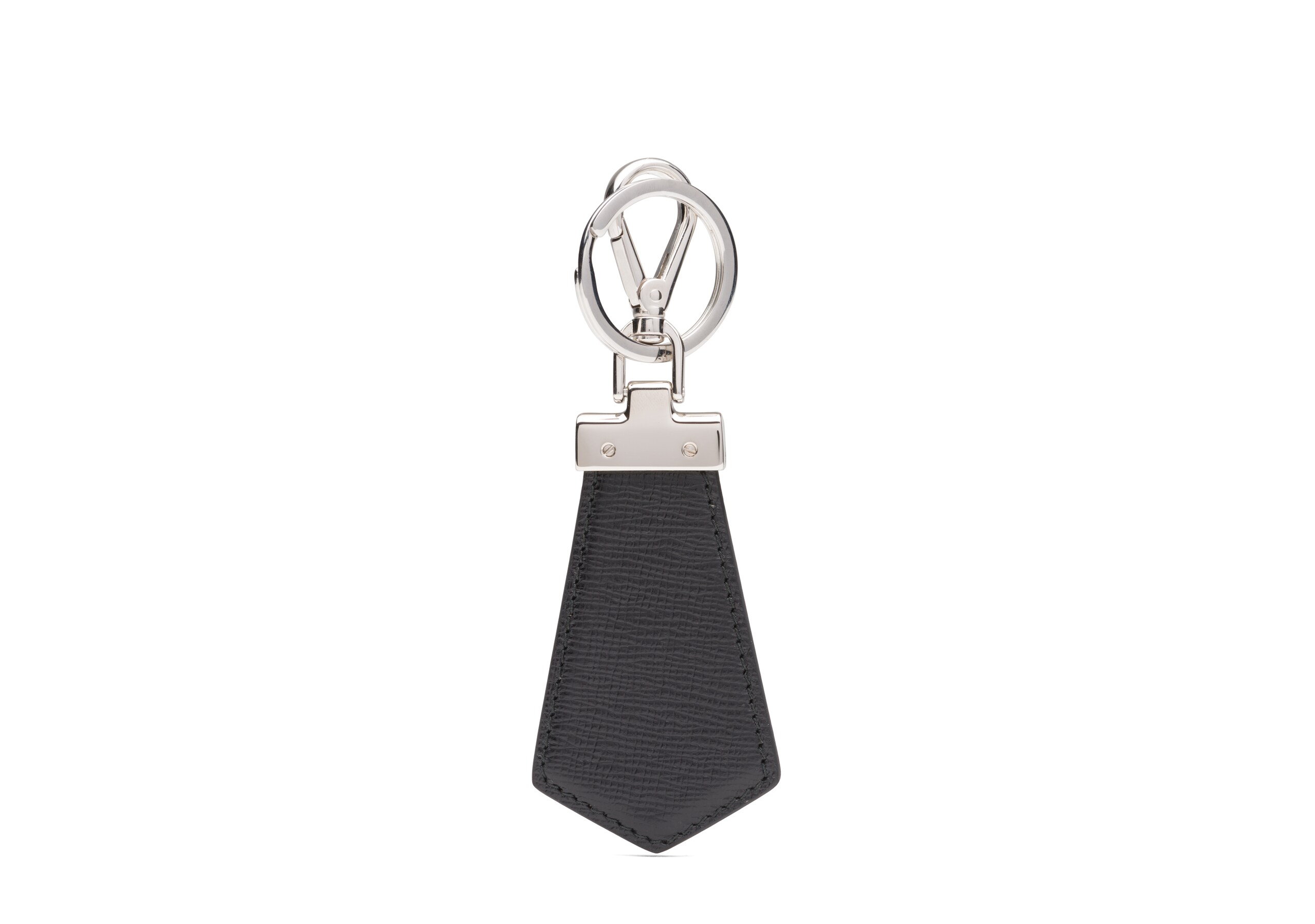 Tab keyring Church's St James Leather Keyring Black