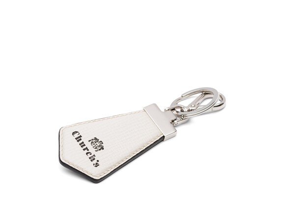 Church's Tab keyring St Jamesレザー キーリング オフホワイト