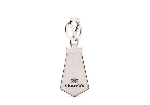 Church's Tab keyring St Jamesレザー キーリング オフホワイト