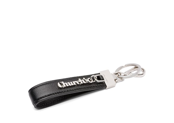 Church's Loop keyring St Jamesレザー キーリング ブラック