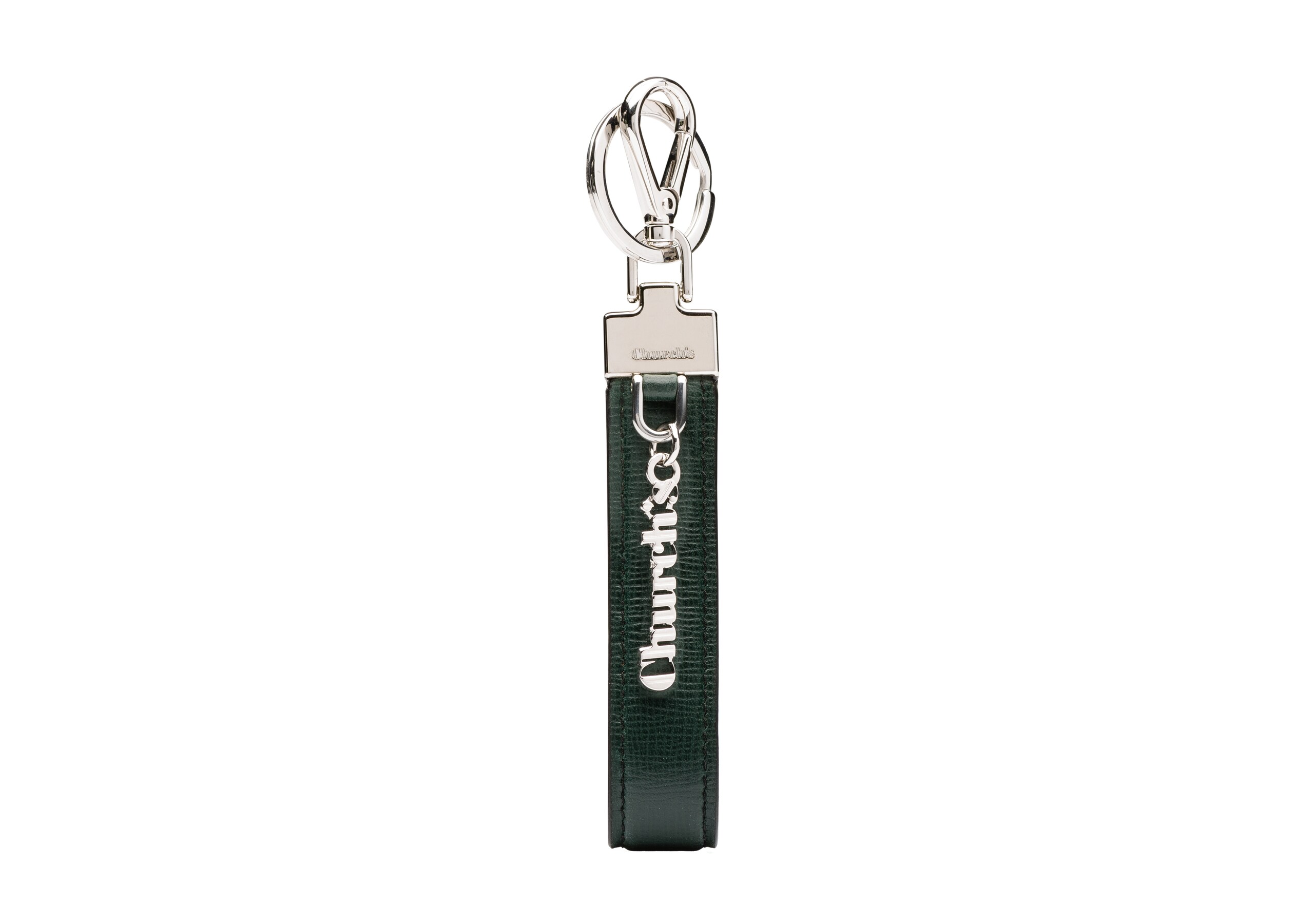 Loop keyring Church's St Jamesレザー キーリング グリーン