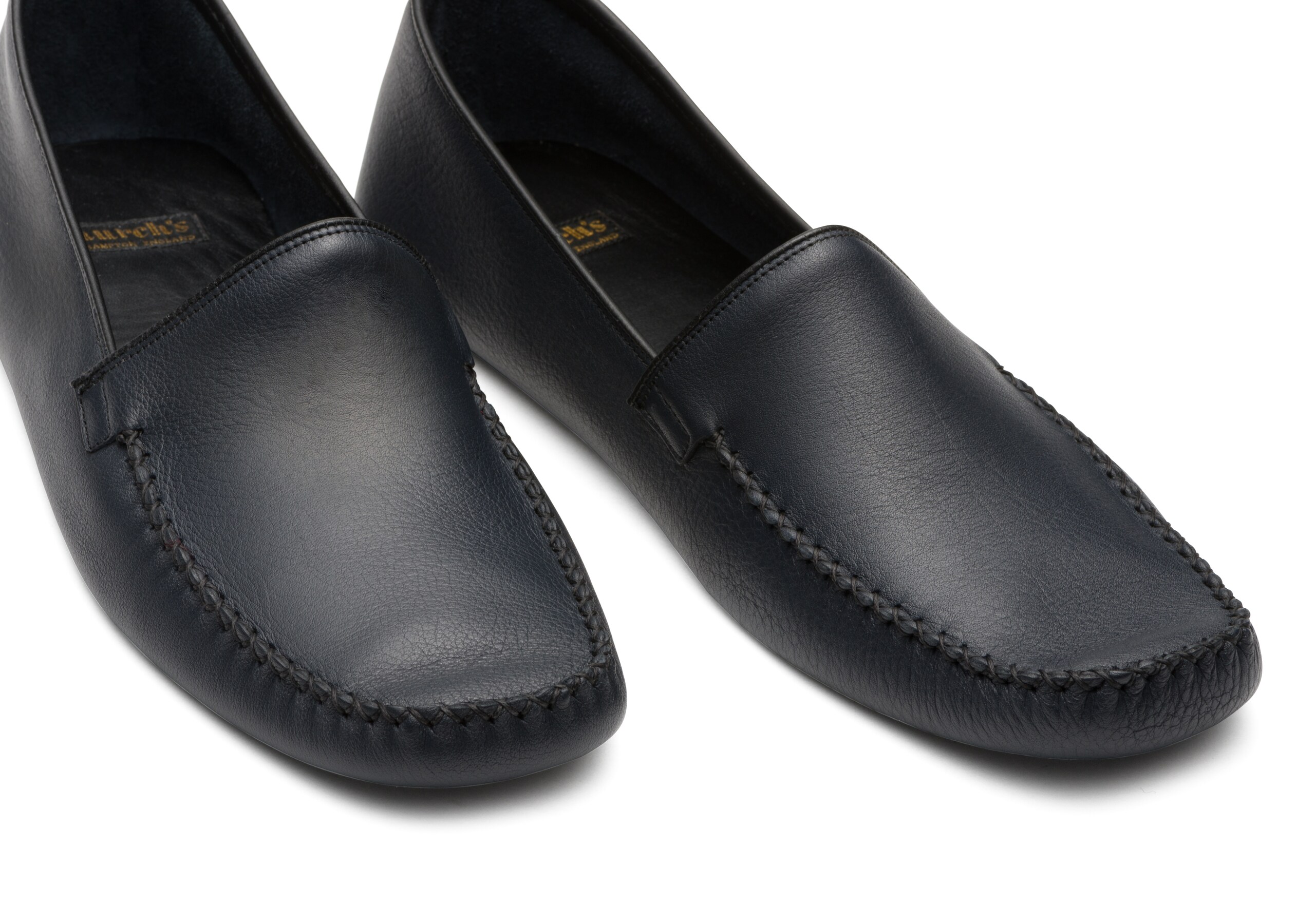 Limos 4 f 64 Church's Daino Leather Grecian Slipper Blue