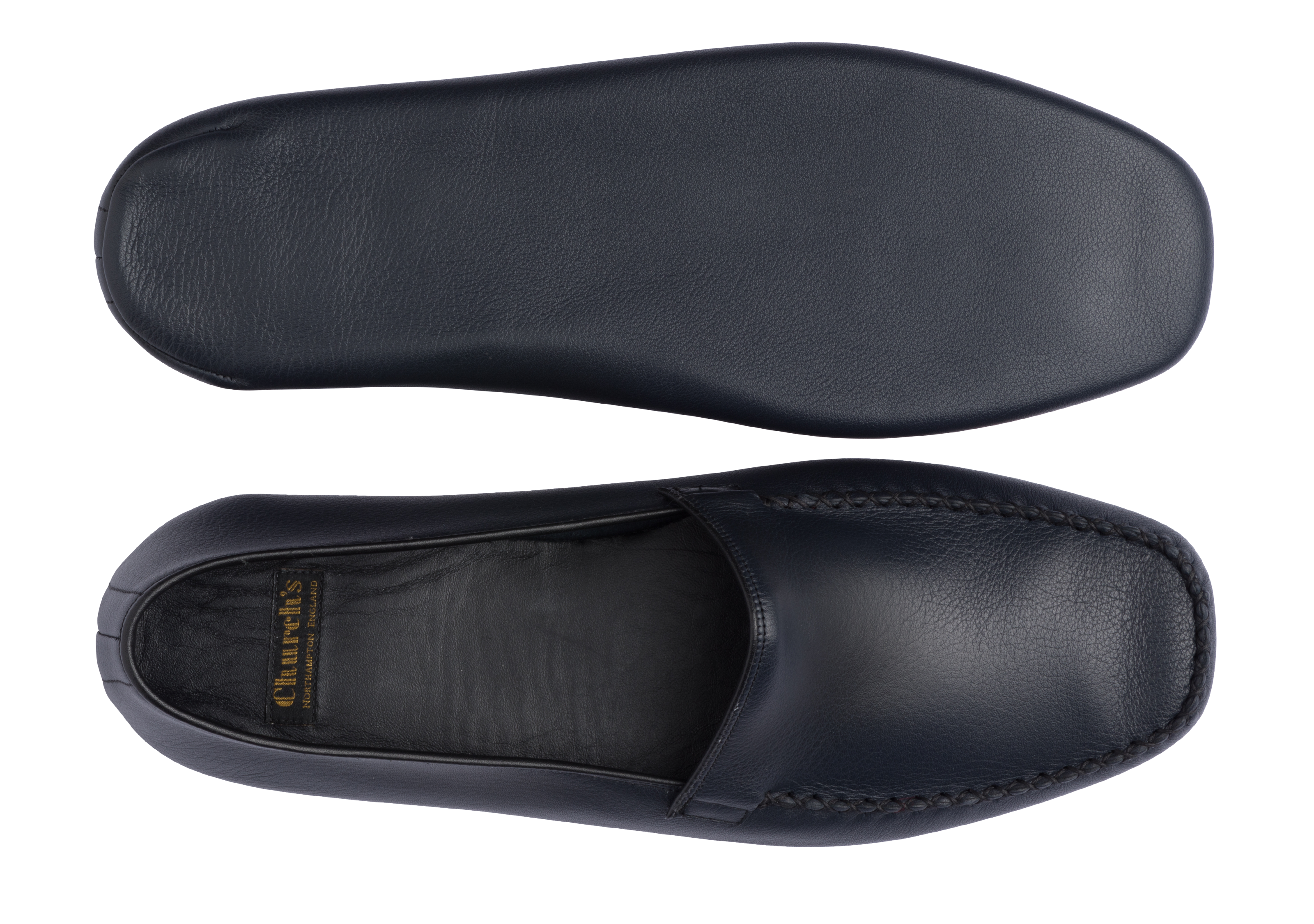 Limos 4 f 64 Daino Leather Grecian Slipper Blue