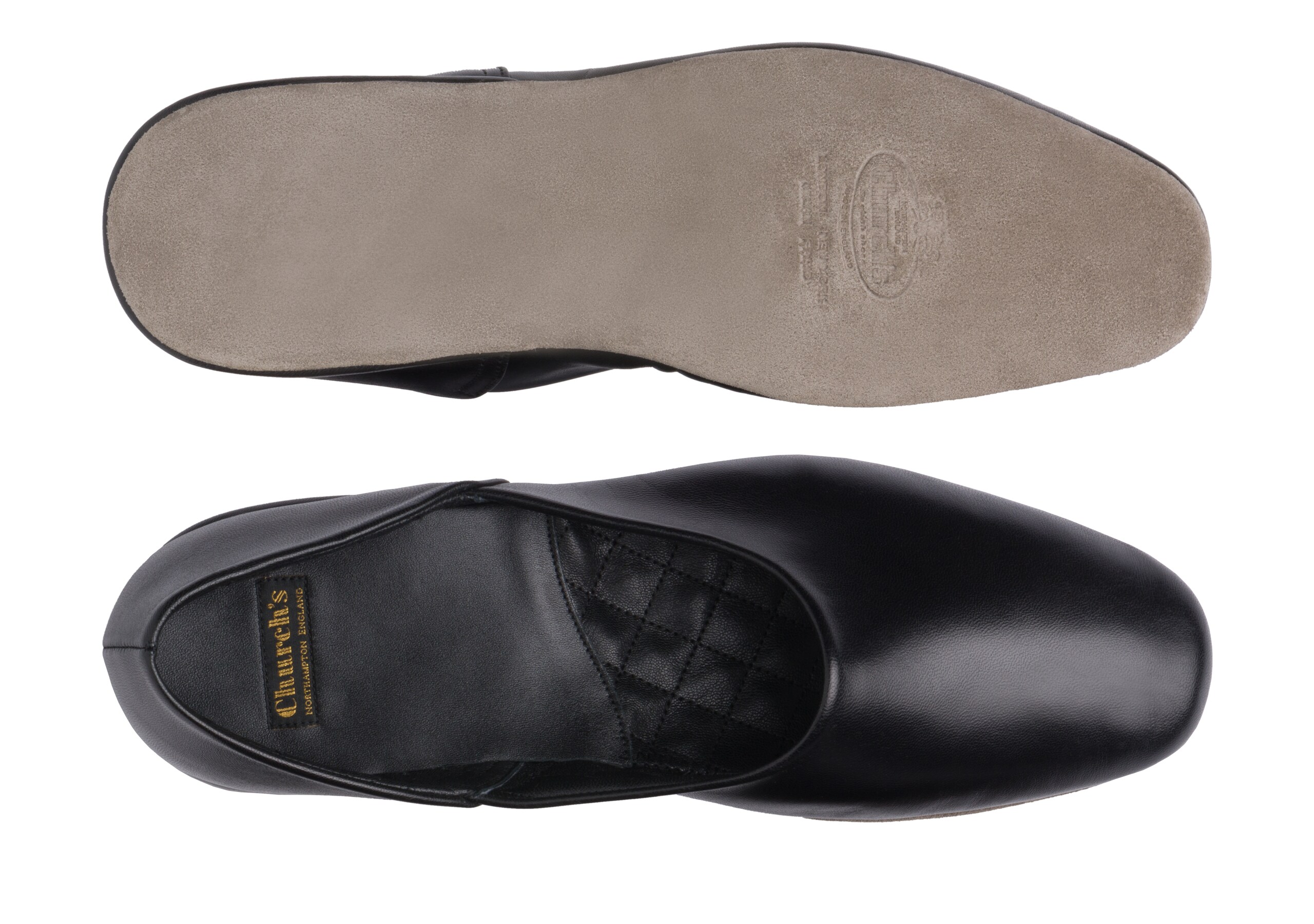 Jason 03 Church's Nappa Leather Grecian Slipper Black