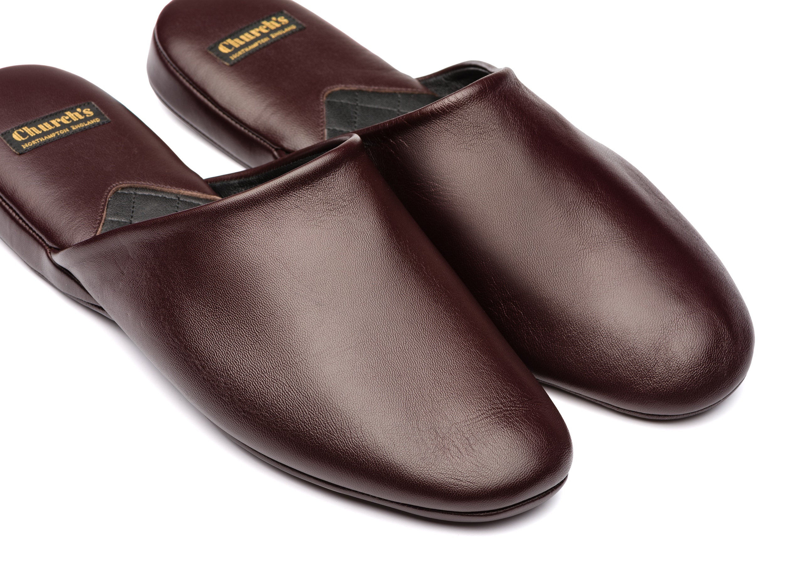 Men's Nappa Leather Slipper Burgundy | Church's