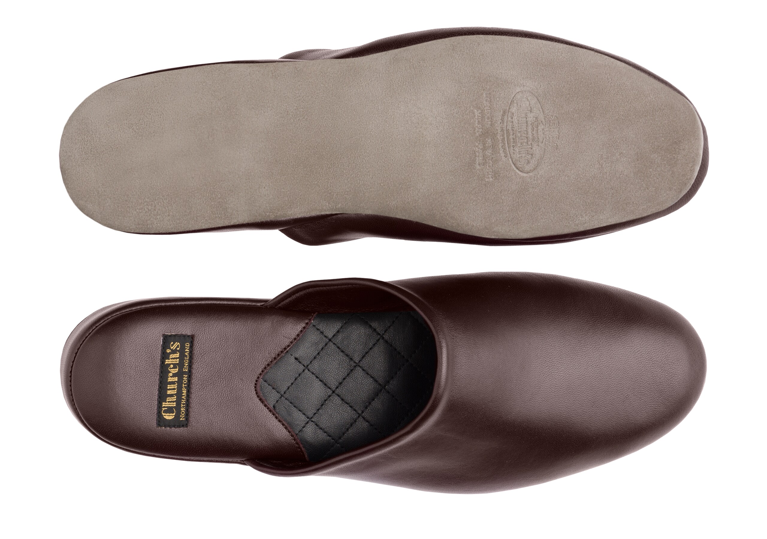 Church's mens leather slippers store