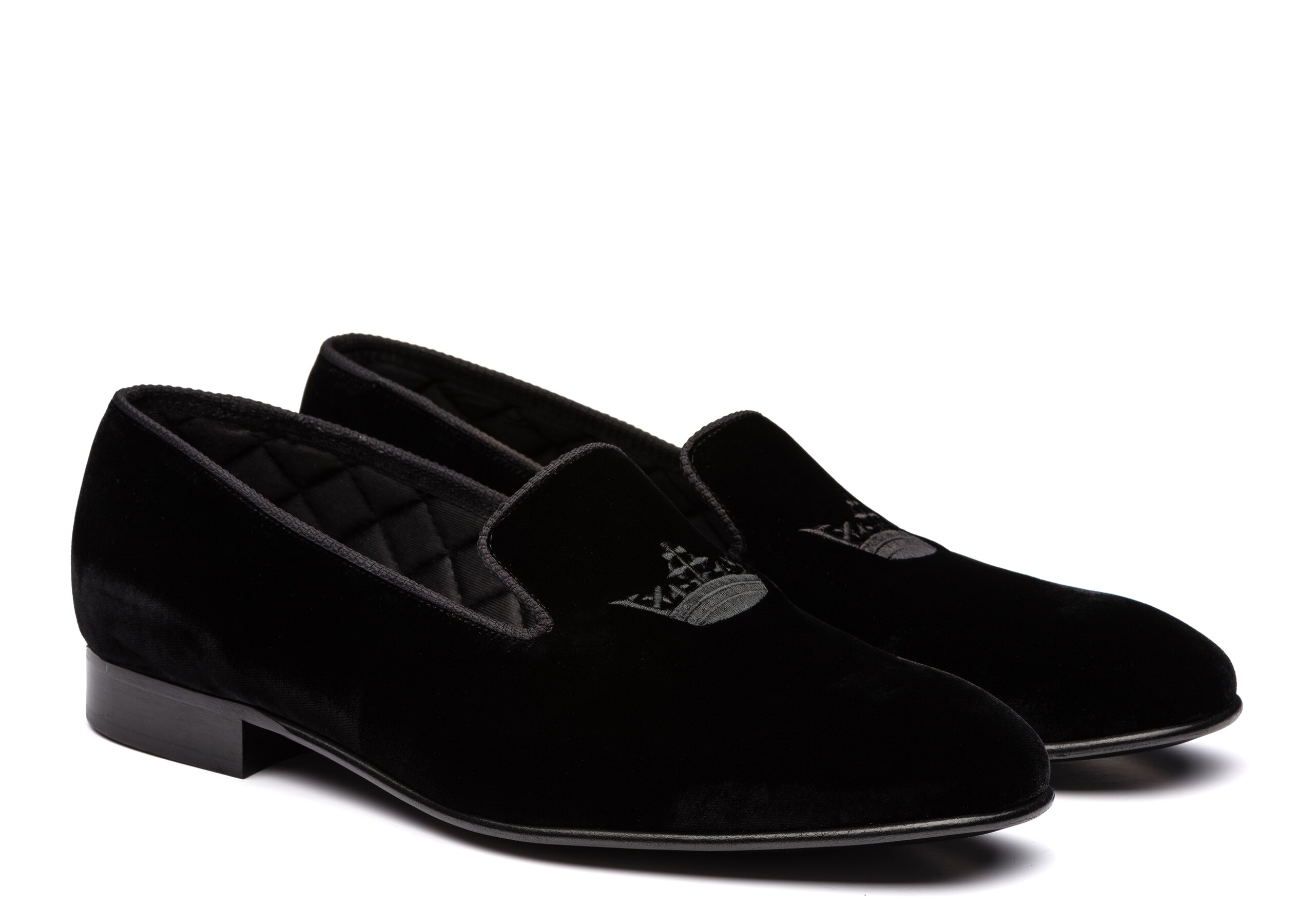 Sovereign 2 Church's Mocassino in Velluto Crown Nero