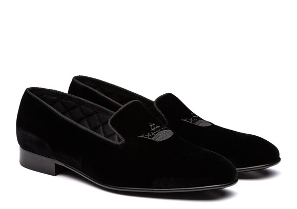 Church's Sovereign 2 Mocassino in Velluto Crown Nero