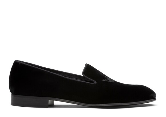 Church's Sovereign 2 Mocassino in Velluto Crown Nero