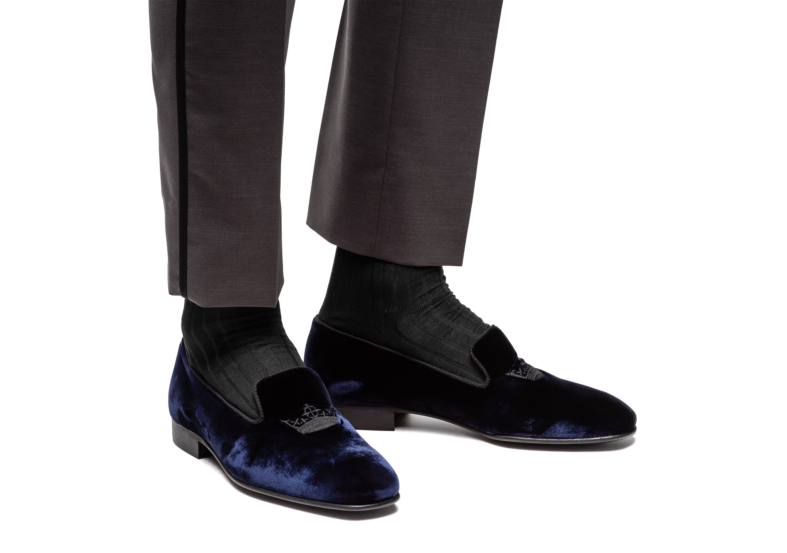 Sovereign 2 Church's Velvet Crown Loafer Blue