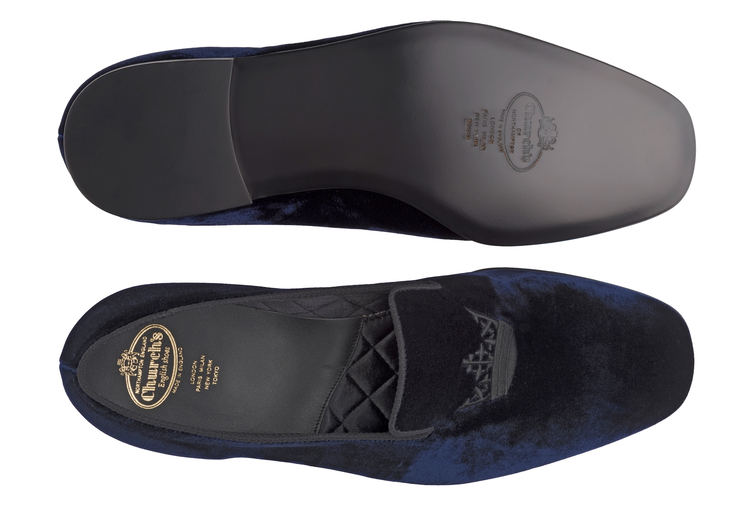 Sovereign 2 Church's Velvet Crown Loafer Blue