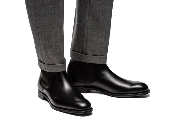 Church's  Botte Chelsea en Cuir de Veau Noir
