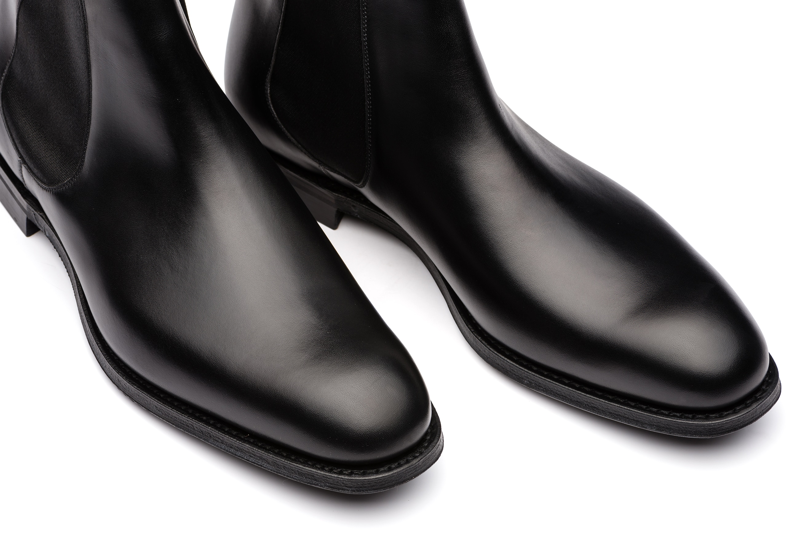 Amberley r173 Church's Botte Chelsea en Cuir de Veau Noir