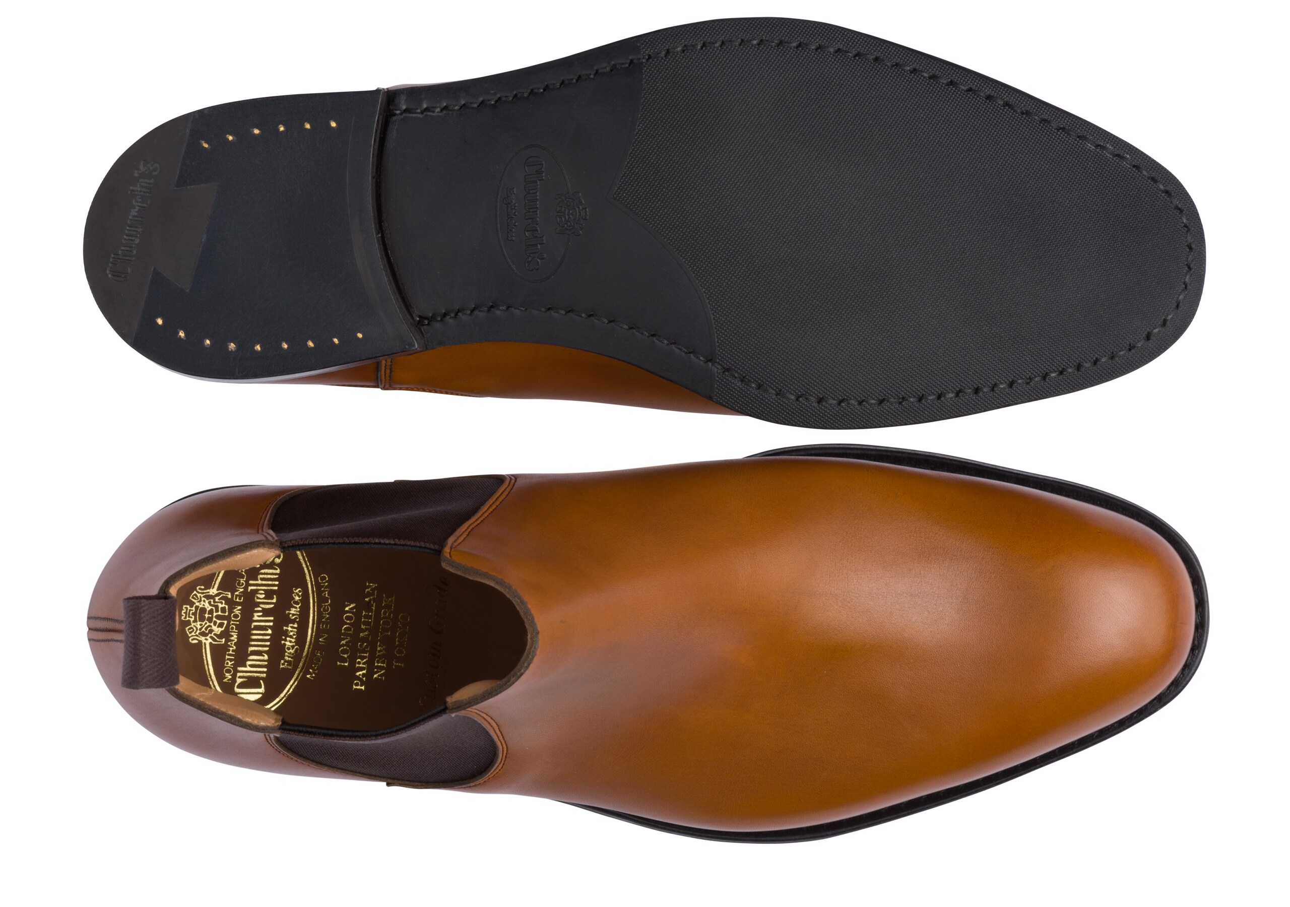 Amberley r173 Church's Nevada Leather Chelsea Boot Brown