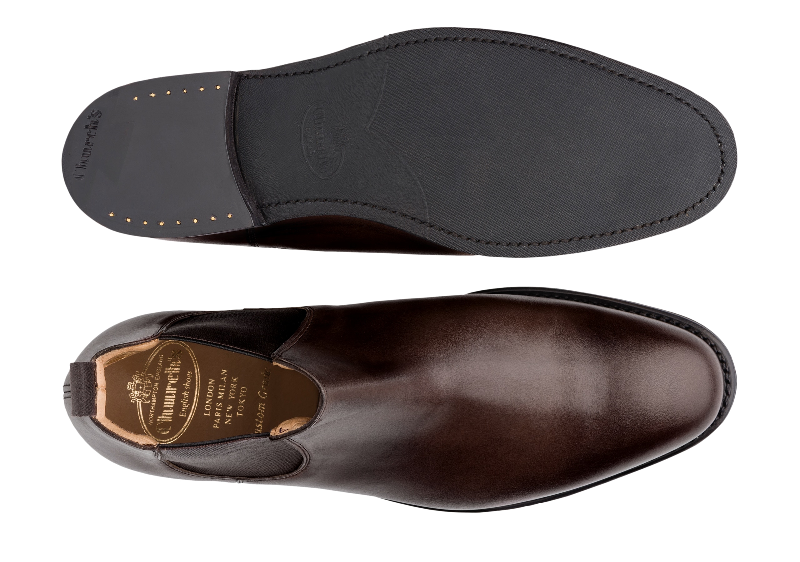 Amberley r173 Church's Nevada Leather Chelsea Boot Brown