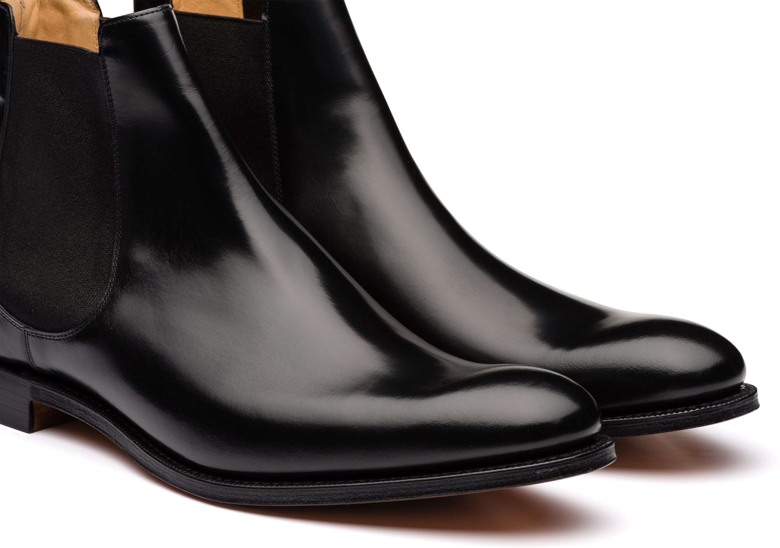Polished Binder Chelsea Boot Black