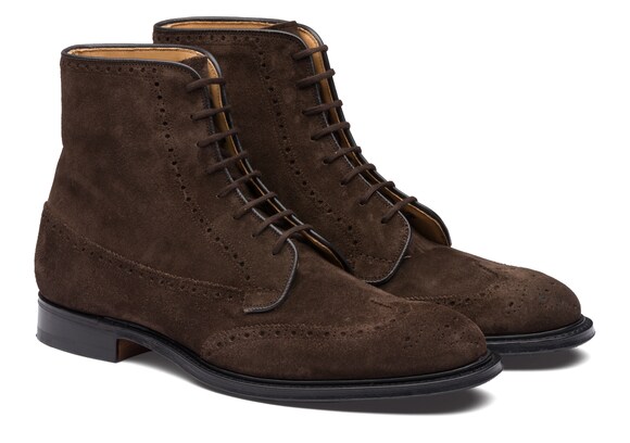 Church's true Suede Lace-Up Boot Brogue ブラウン