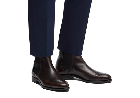 Church's Viscount Calf Leather Brogue Boot Ebony