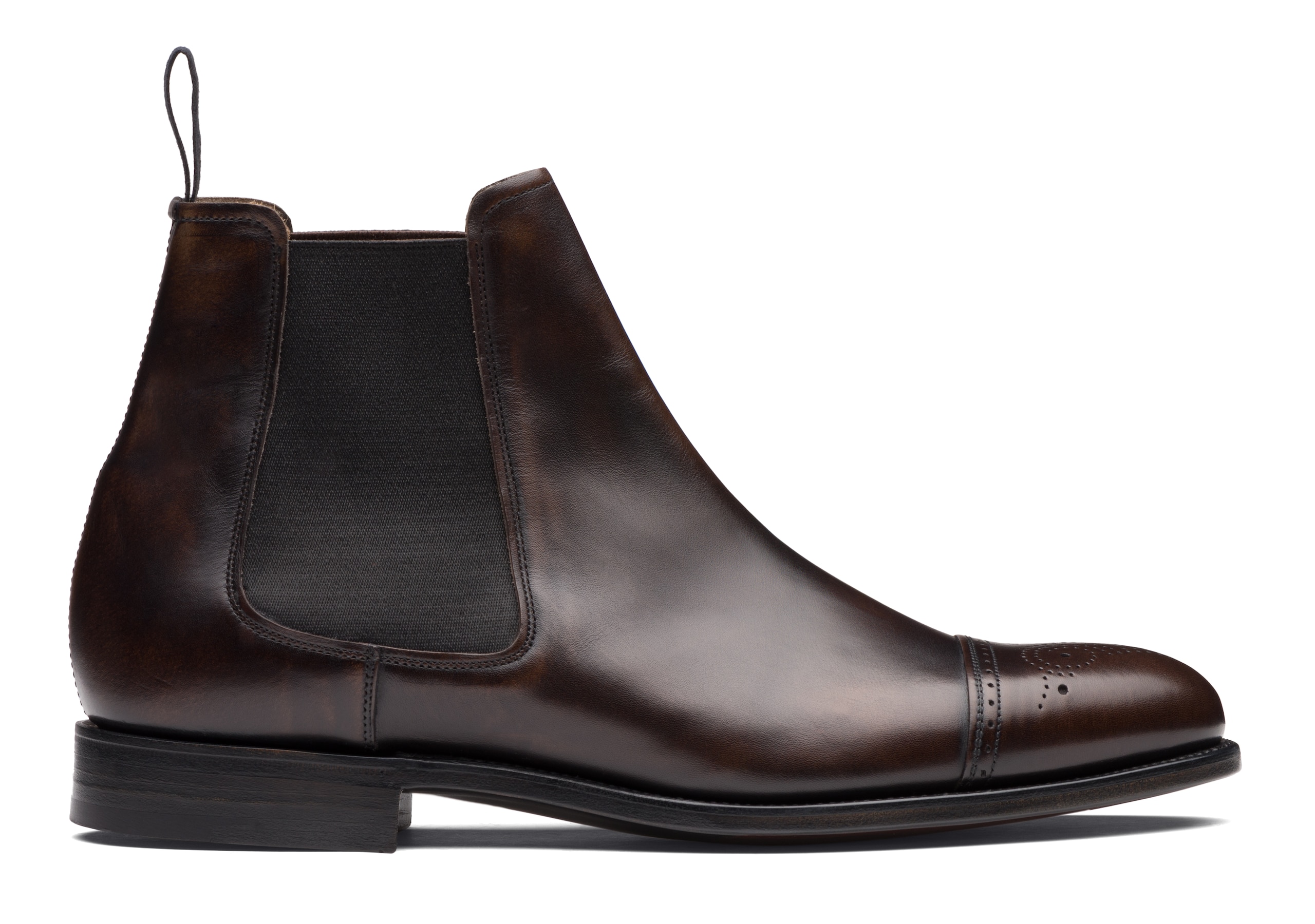 Viscount Church's Calf Leather Brogue Boot Brown