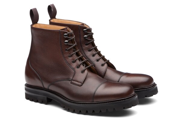 Church's  Soft Grain Leather Derby Boot Burnt