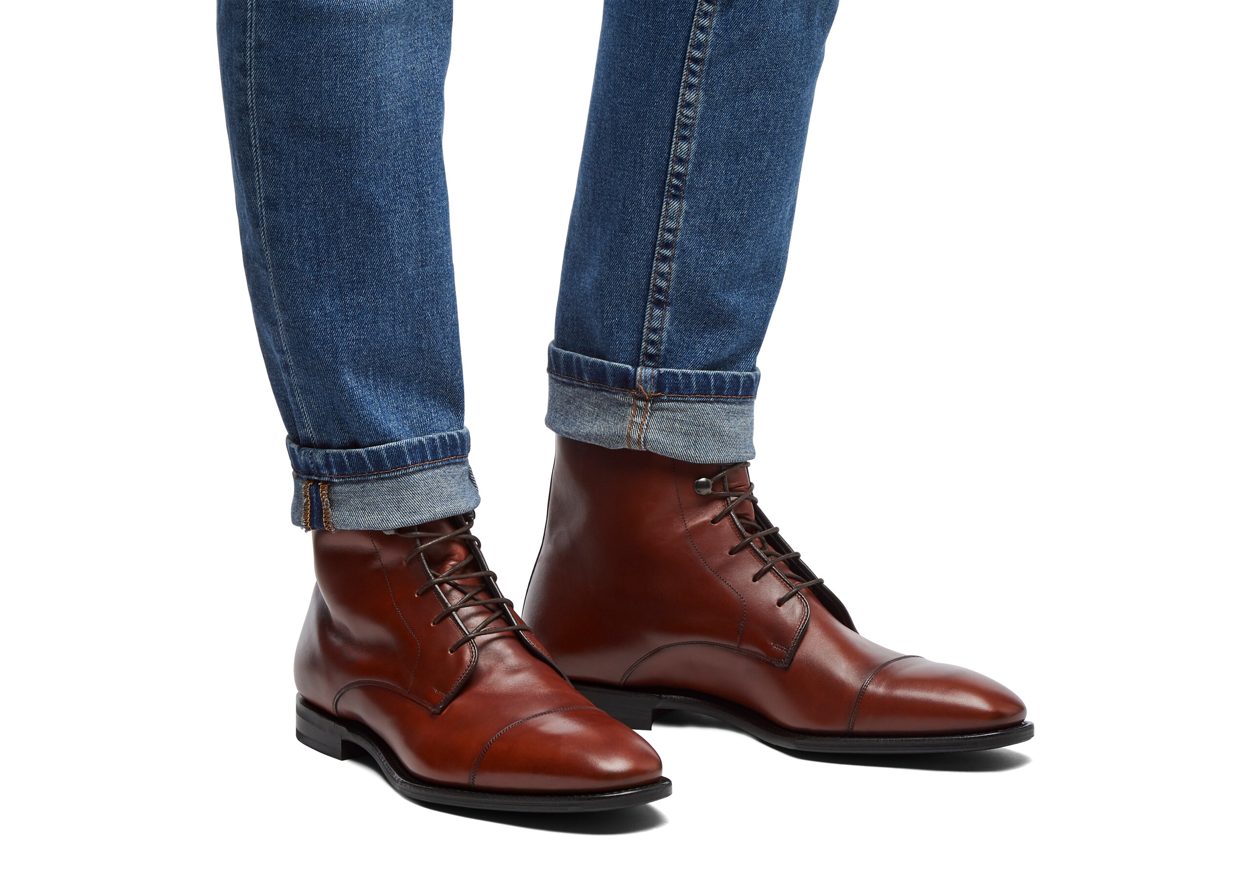Easenhall Calf Leather Lace Up Derby Boot Brown Church S