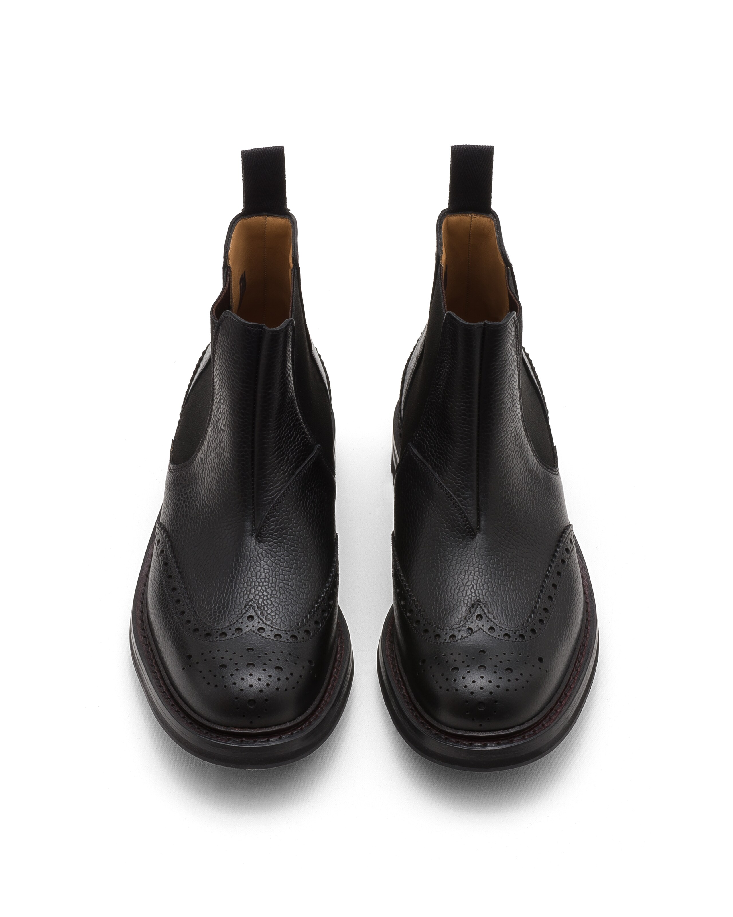 Mcentyre lw Church's Stivale Chelsea in pelle pieno fiore Highland Nero